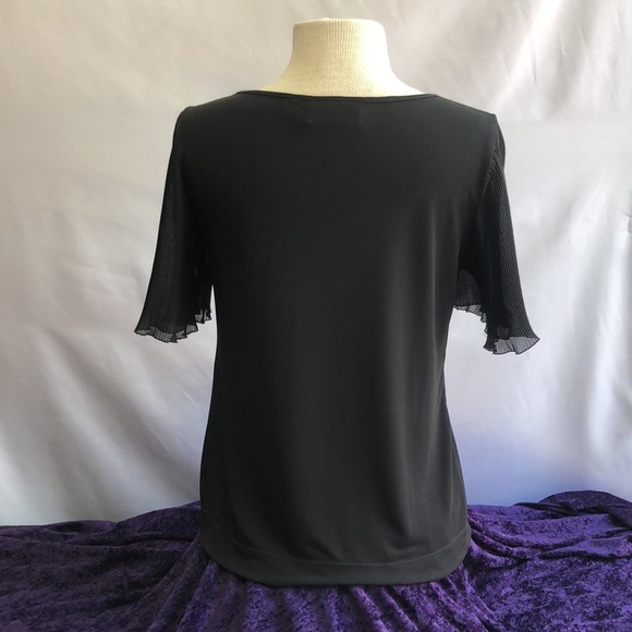 Simonton Says Black Short Sleeve Pullover Top Size Small - Picture 5 of 10